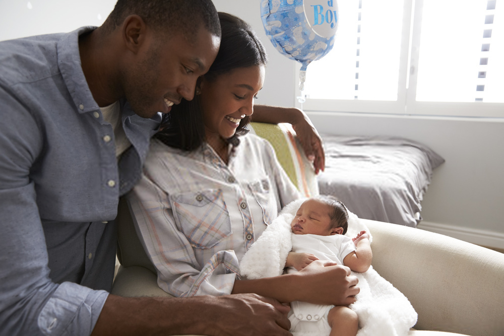 Parents with a newborn