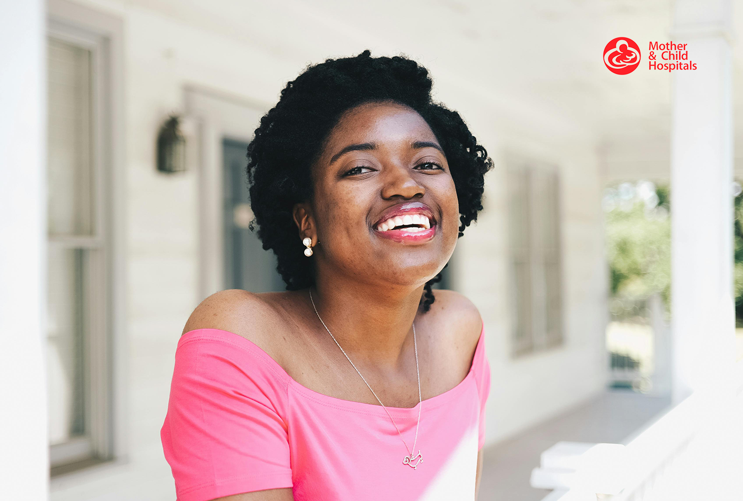 Healthy looking happy woman